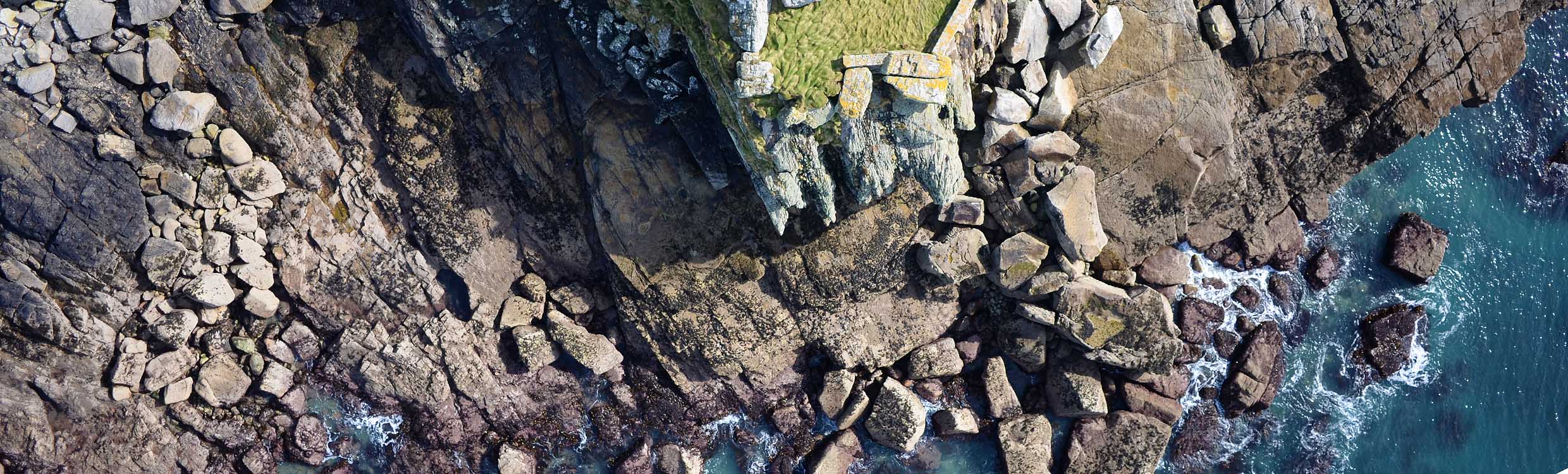 detail of St Michaels Mount